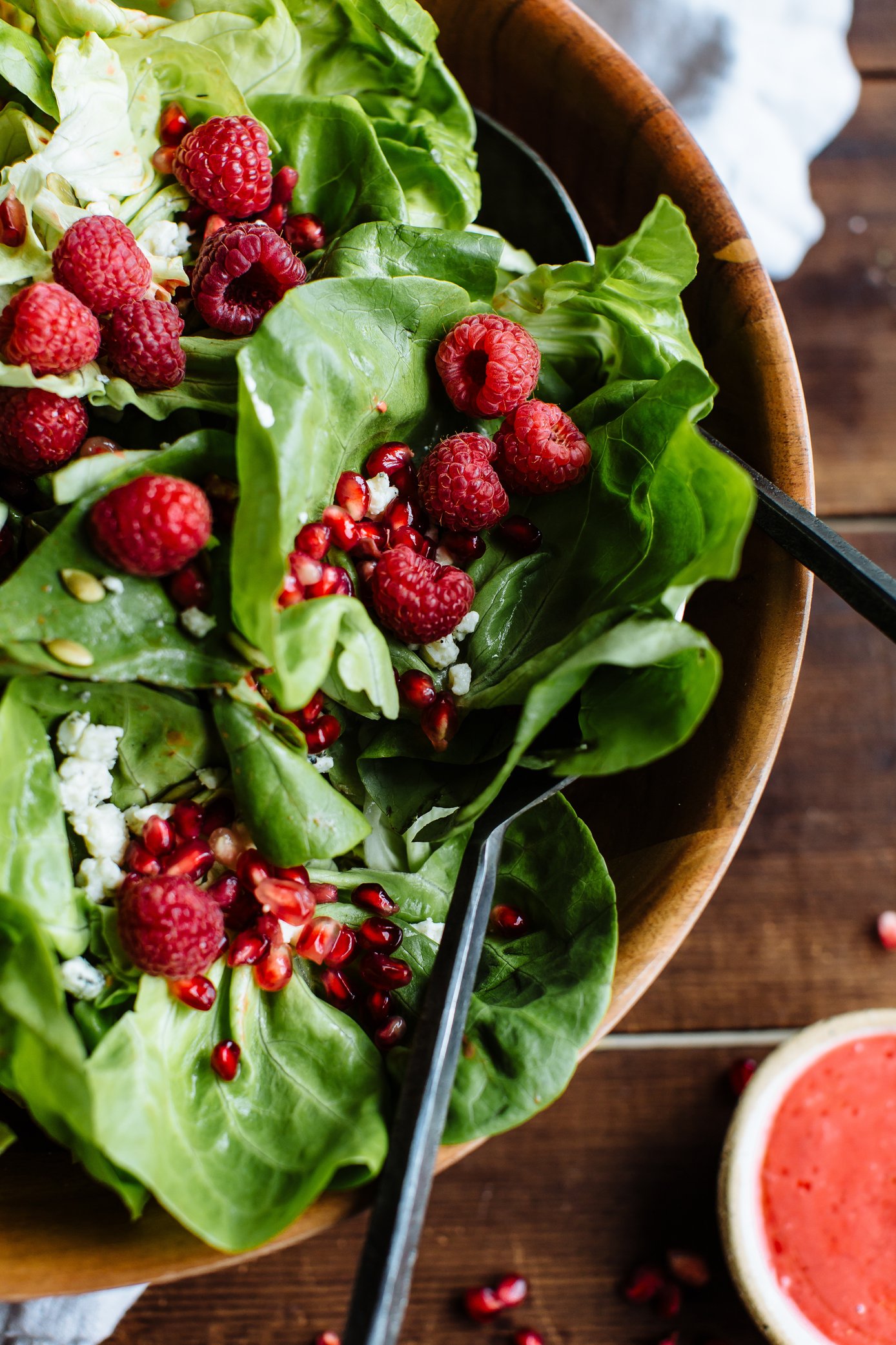 Pomegranate and Raspberry Salad